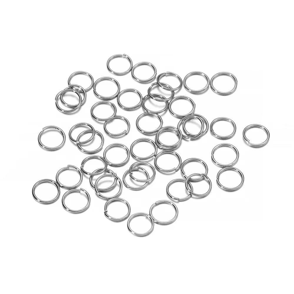 50-200Pcs/Lot 3-20 Mm Jump Rings Split Rings Connectors for Diy Jewelry Finding Making Accessories Wholesale Supplies