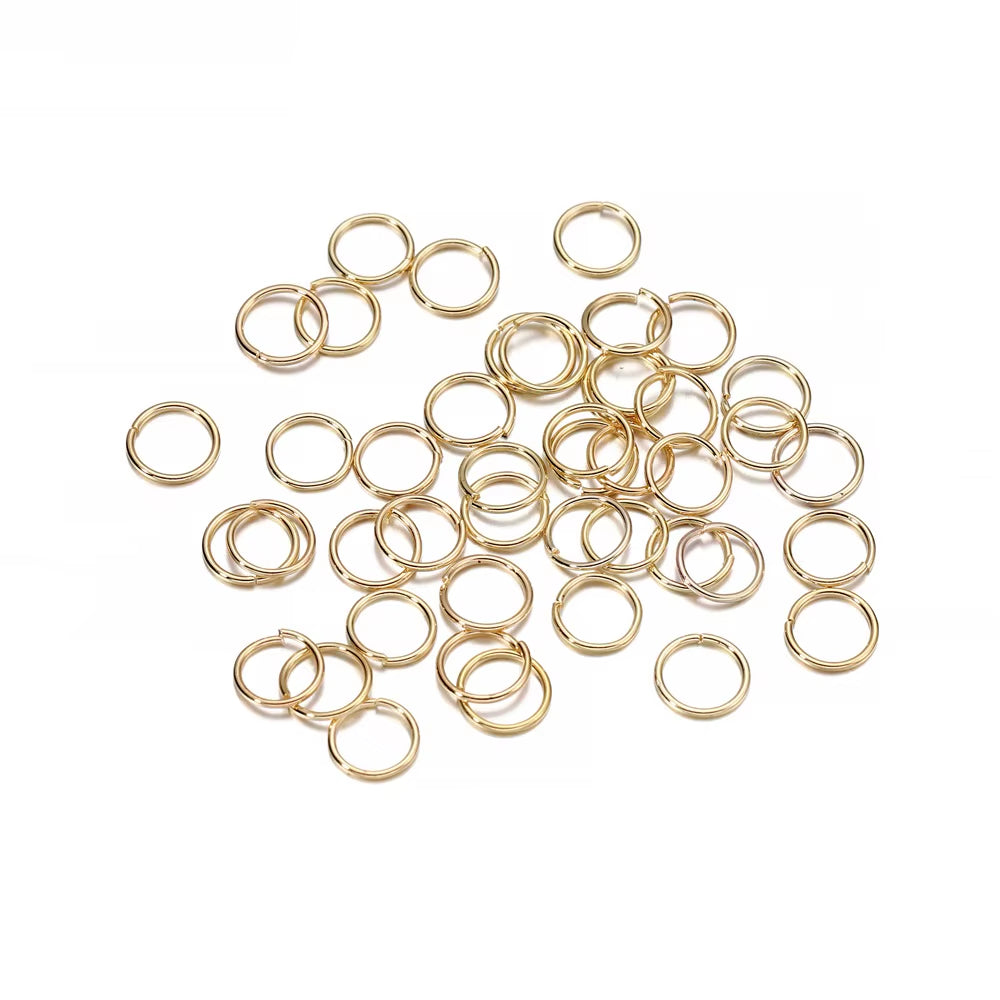 50-200Pcs/Lot 3-20 Mm Jump Rings Split Rings Connectors for Diy Jewelry Finding Making Accessories Wholesale Supplies