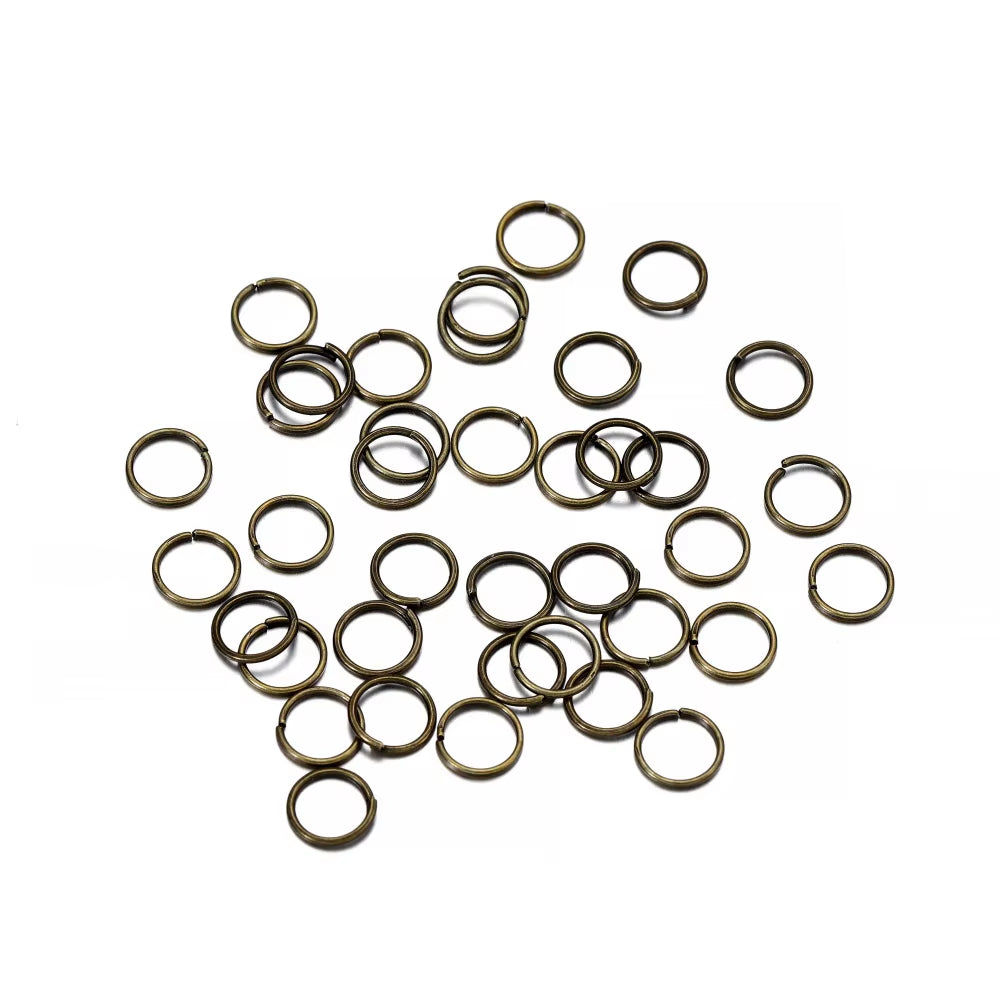 50-200Pcs/Lot 3-20 Mm Jump Rings Split Rings Connectors for Diy Jewelry Finding Making Accessories Wholesale Supplies